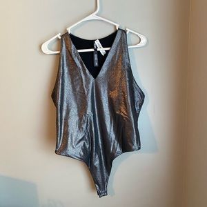Victoria’s Secret Sexy Bodysuit Large Metallic